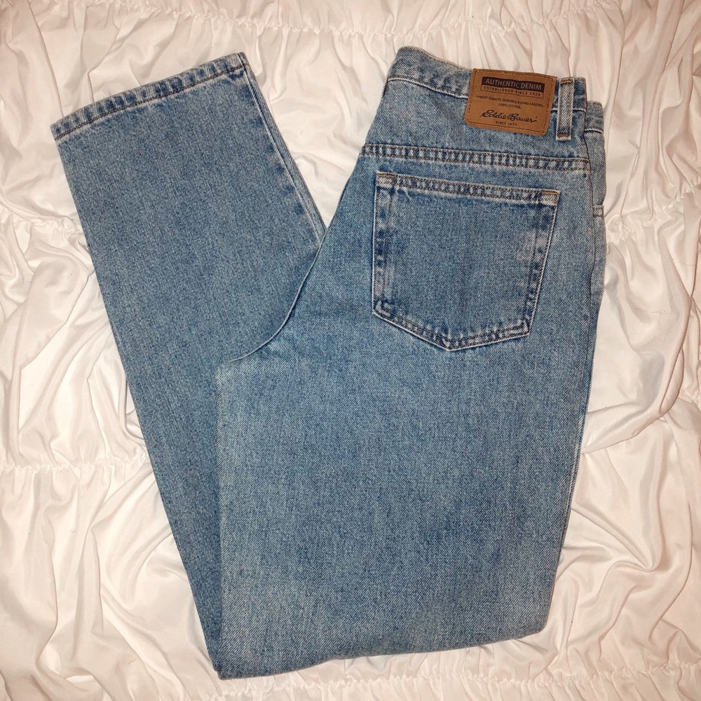 Eddie Bauer Vintage Light Wash Mom Jeans